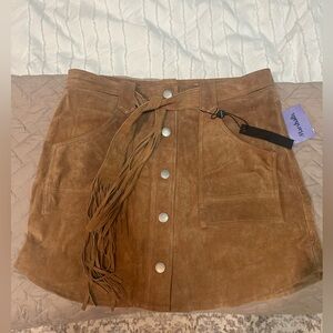 Blank NYC tan suede mini skirt size 29